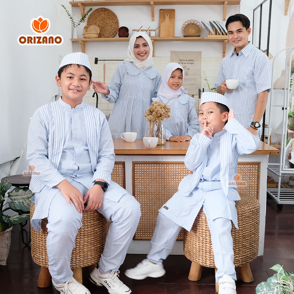 BAJU GAMIS WANITA REMAJA DEWASA SALUR DAMAR GAMIS MOM