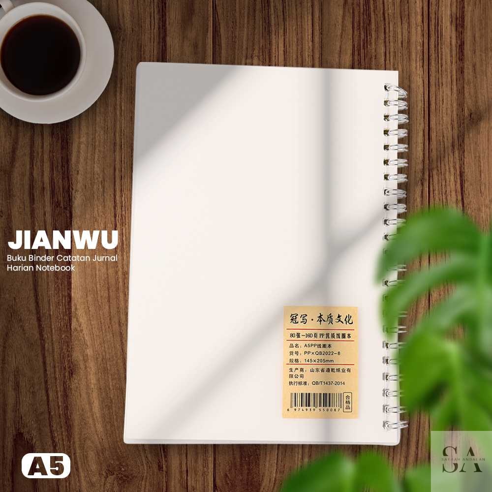 

JIANWU Buku Binder Catatan Jurnal Harian Notebook Ukuran A5 - S2526