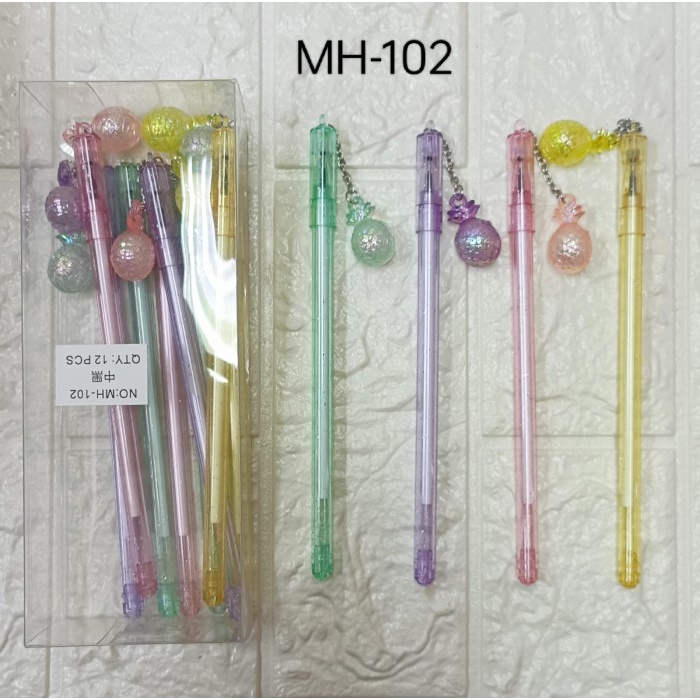 

pen gel gantungan nanas isi 12 GLY79