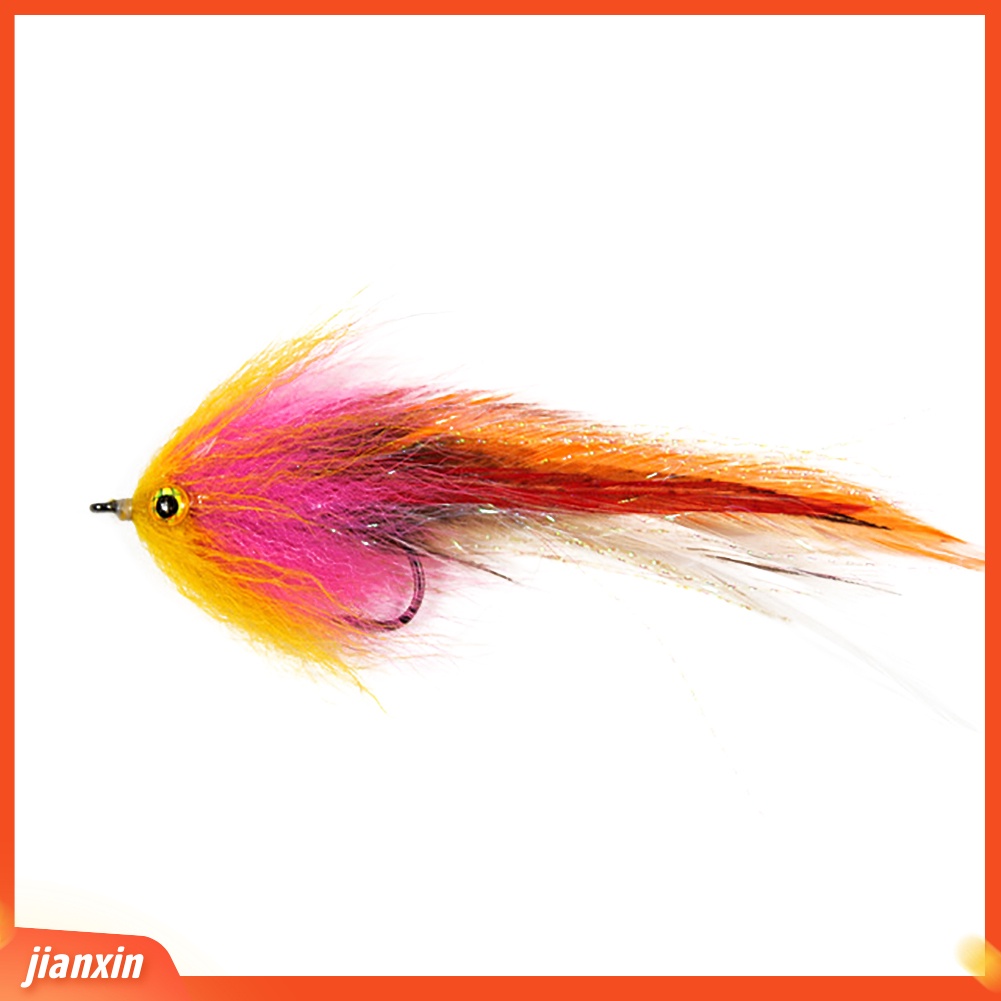 (In Stock) Pengait Tajam Bulu Trout Salmon Steelhead Pike Streamer Fly Alat Pancing Lalat