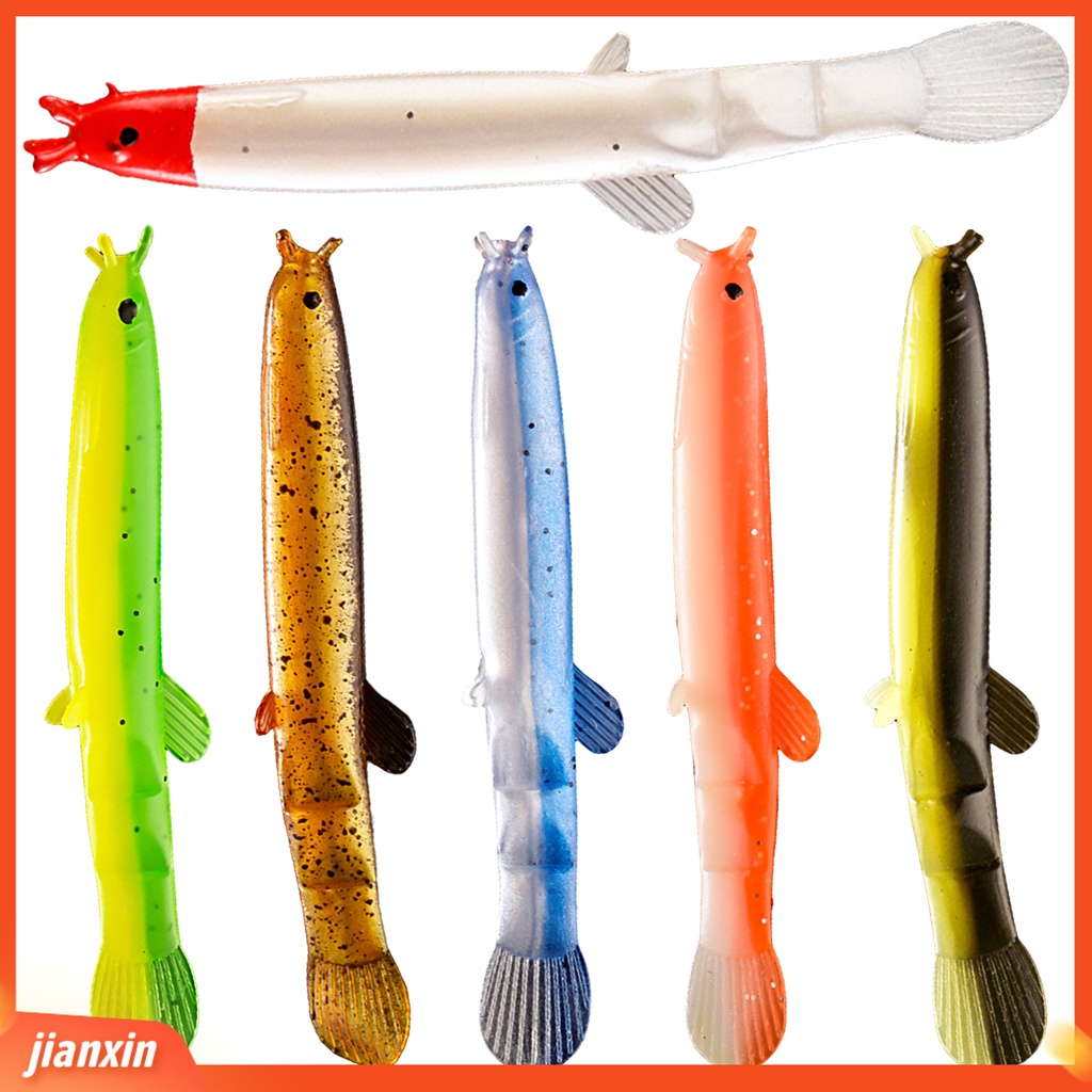 (In Stock) 5Pcs 6cm /1.4g Umpan Pancing Simulasi Kulit Hidup Warna Cerah Fleksibel Reusable Atraksi Ikan Universal Mini Buatan Loach Lembut Snakehead Umpan Peralatan Memancing