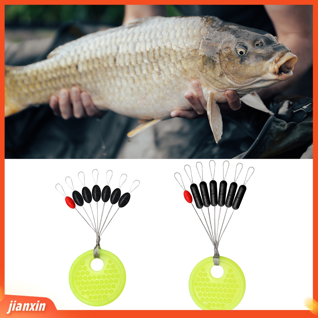 (In Stock) 100groups Oval Karet Konsentrisitas Tinggi Memancing Space Beans Sea Carp Fly Fishing Floating Stoppers Fishing Tackle