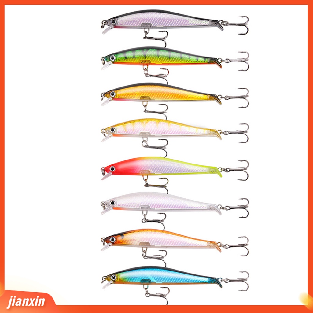 (In Stock) 9.5cm /7.5g Berduri Memancing Umpan Jauh Melempar Mata 3D Warna Terang Ikan Kecil Umpan Alat Pancing