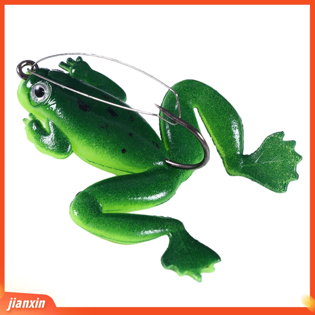 (In Stock) Umpan Kodok Anti-Gantung Bawah Kait Tajam Tahan Karat Anti Gigit Anti Patah 3D Fisheyes Kekuatan Tinggi Pemikat Kodok Umpan Outdoor Tackle