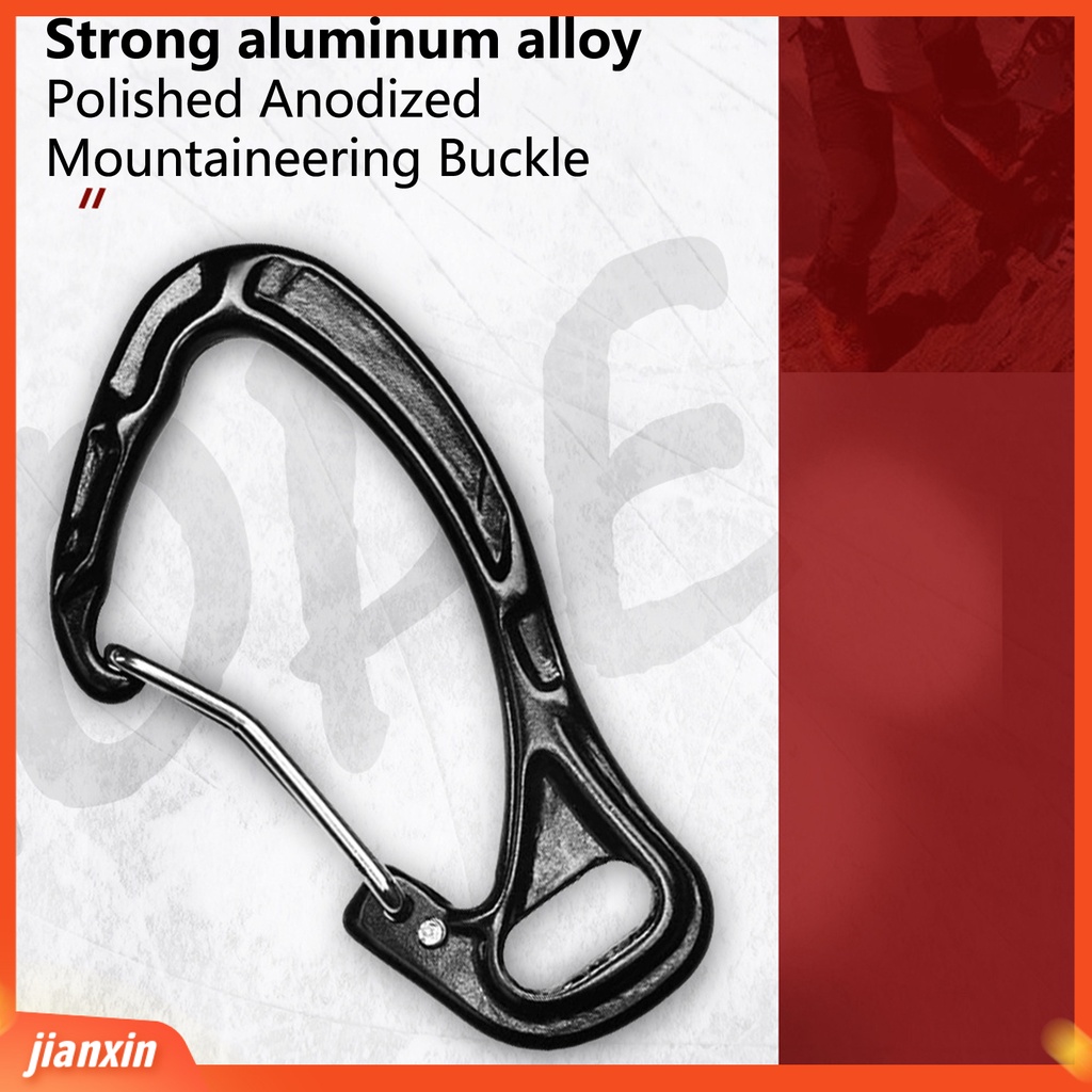 (In Stock) Tarik Kawat Dikunci Elastisitas Yang Baik Fleksibel Metal Carabiner Reusable Anti-lost Portable Serbaguna Memancing Missed Rope Fishing Gear