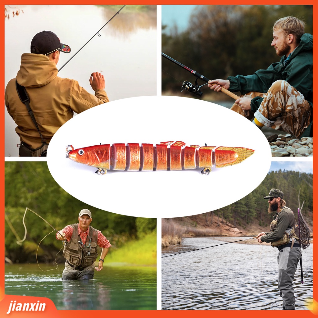 (In Stock) 10cm /10g Umpan Pancing Universal Simulasi Nyaman Meningkatkan Tingkat Ikan Anti Patah Angling ABS Multi-Bagian Umpan Pancing Aksesoris Memancing