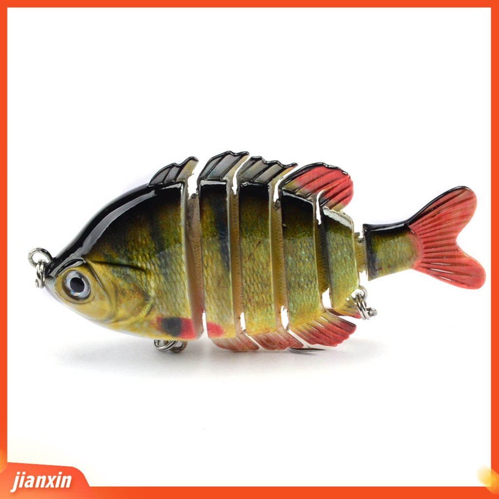 (In Stock) 8.5cm 25g Umpan Buatan Bionic 3D Eyes ABS 6segment Memancing Umpan Palsu Untuk Air Tawar
