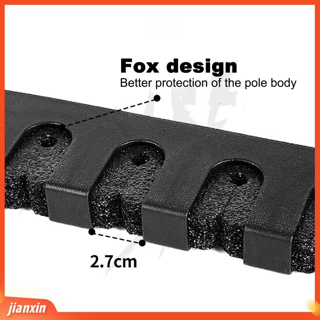 (In Stock) Bracket Joran Pancing Hemat Ruang Anti-slip Tahan Korosi Rak Penyimpanan Tiang Pancing Tempel Dinding Aksesoris Pancing