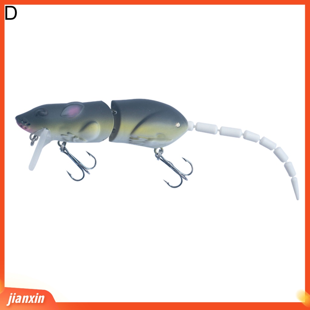 (In Stock) 15 cm Umpan Renang Tikus Palsu Buatan Lure Dengan Kait Memancing Aksesoris Kit