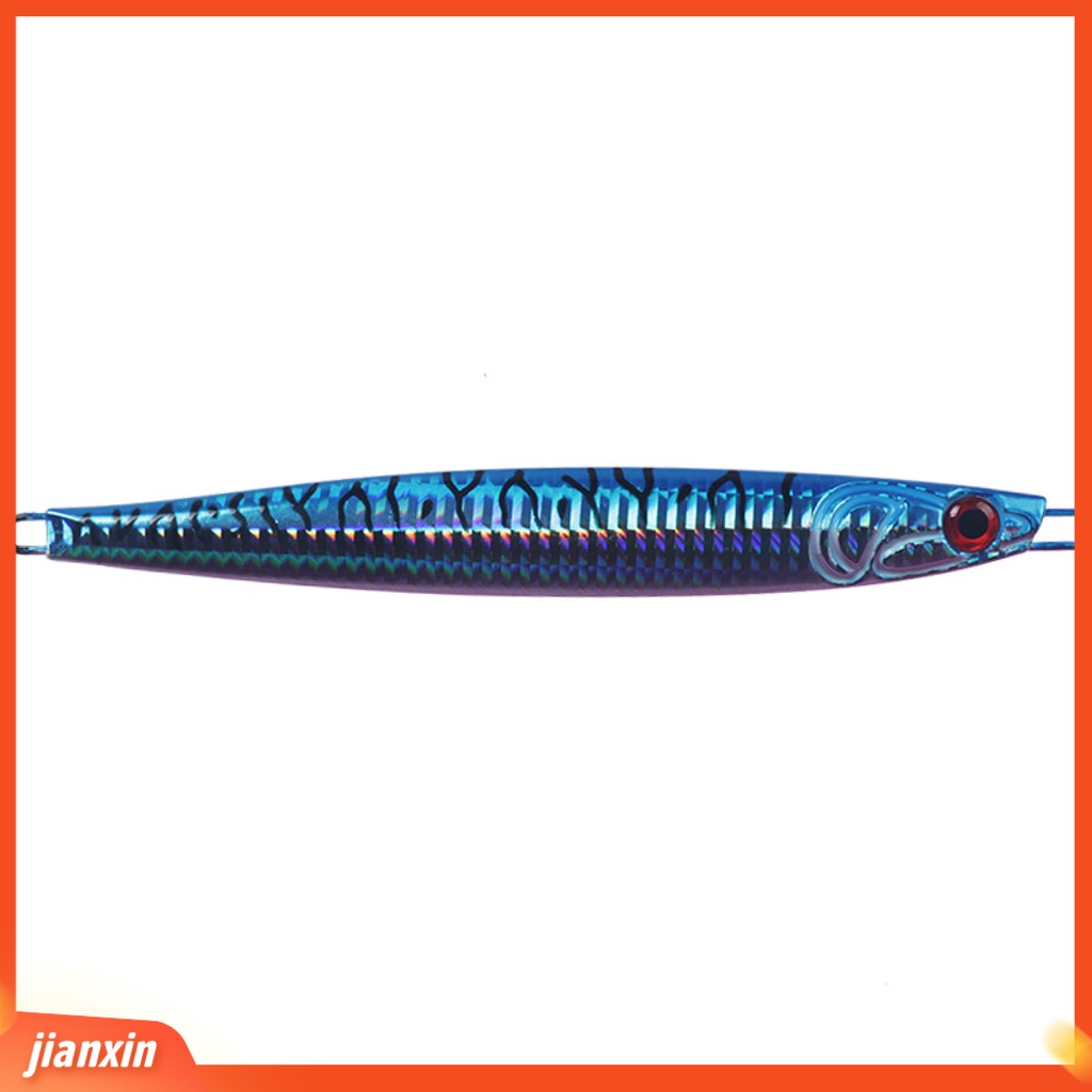 (In Stock) 150g 165mm 3D Mata Ikan Plat Besi Umpan Pancing Tenggelam Lure Pensil Untuk Penggemar Memancing