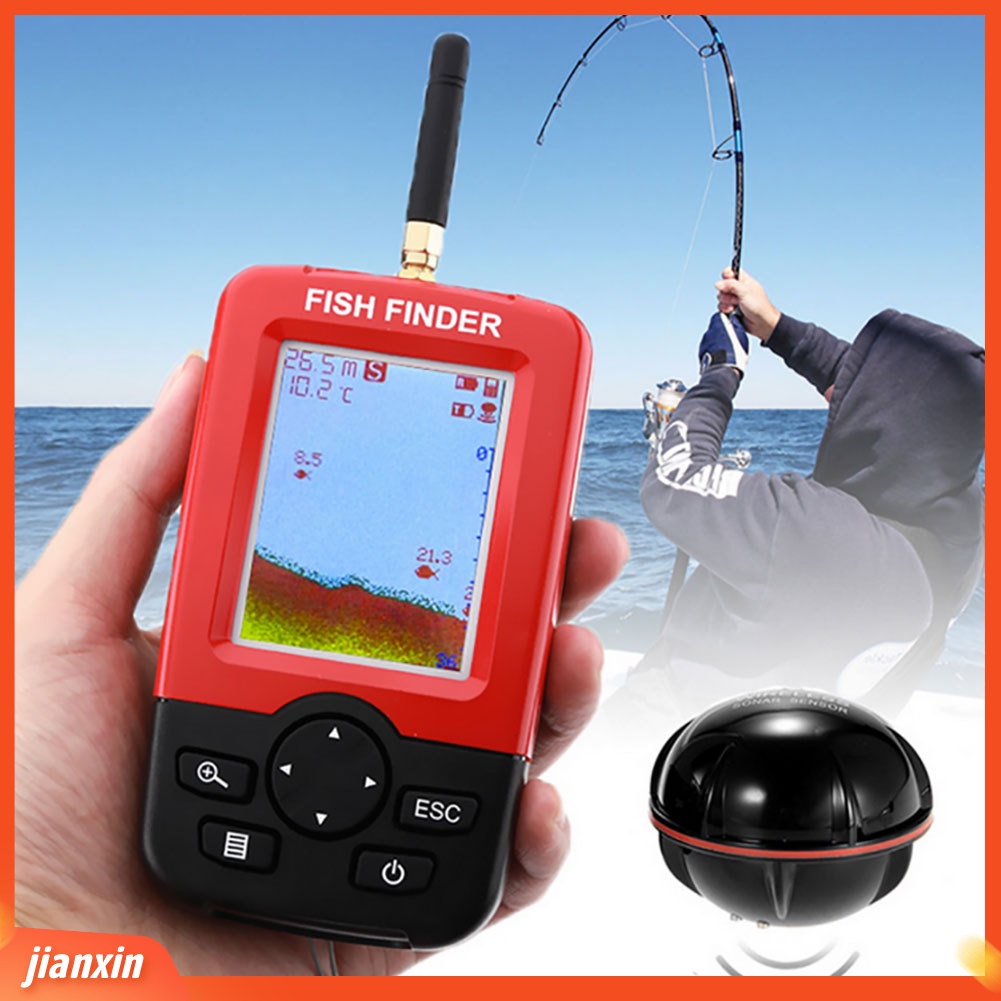 (In Stock) Danau Laut Memancing Pintar Portabel Pencari Ikan Alarm Kedalaman Wireless Sonar Sensor