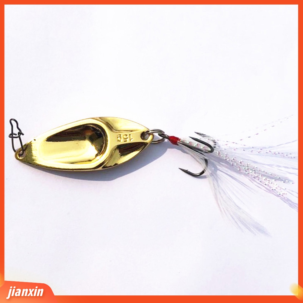 (In Stock) 4.5 cm Logam Mini Memancing Buatan Sendok Umpan Wobbler Ikan Renang Umpan Tackle