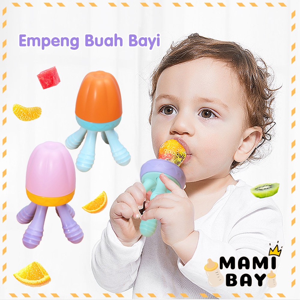 Mamibayi dot empeng buah bayi silikon kompeng bayi baby food/fruit feeder