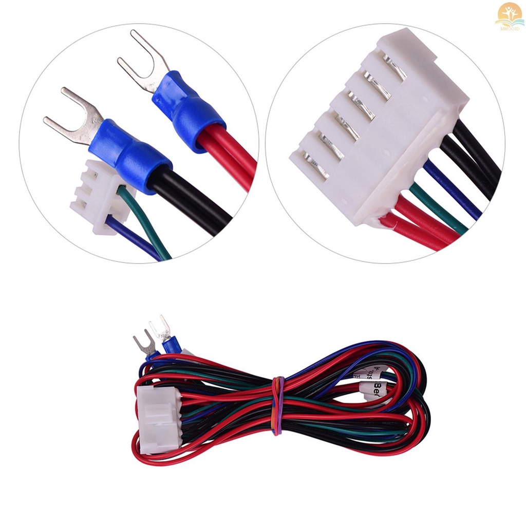 In Stock Anet 18AWG Upgrade Heated Bed Kabel Hot Bed Line Heatbed Kawat Panjang 90cm/35.4 Inch Untuk Anet A8 A6 A2 A3 E12 E10 3D Printer Upgrade Suplier