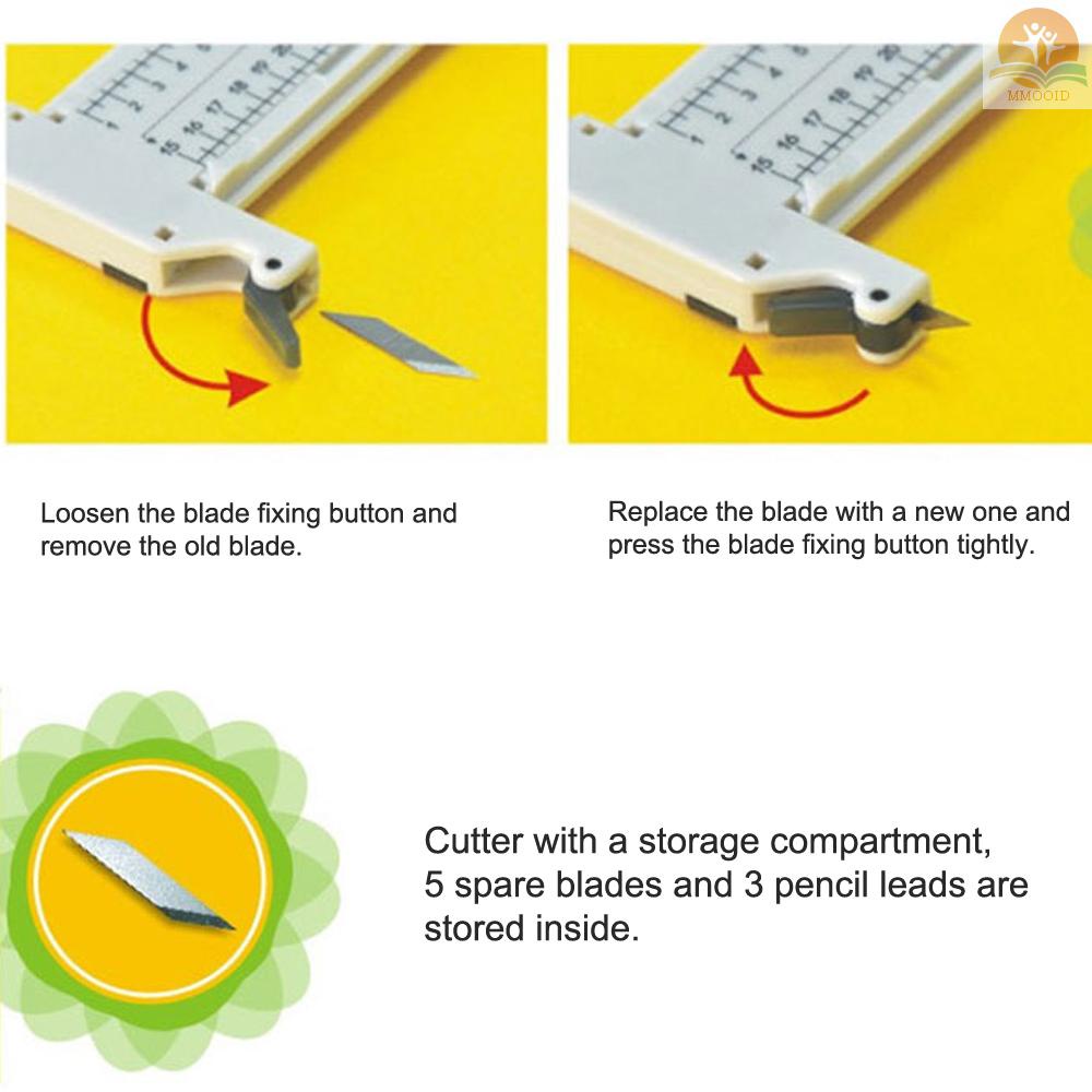 In Stock Rotary Compass Circle Cutter Ukuran Besar DIY 12mm-300mm Round Circular Cutting Untuk Kertas Foto Kartu Heat Shrink Film Cutting Patchwork Art Craft Tool