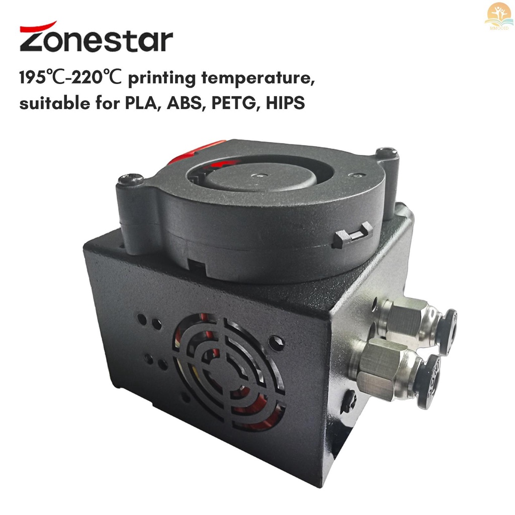 In Stock Zonestar 2-IN-1-OUT Hotend 24V Print Head Kompatibel Dengan Z8S/Z8X/Z9 /Z10 Printer 3D Untuk PLA ABS PETG HIPS