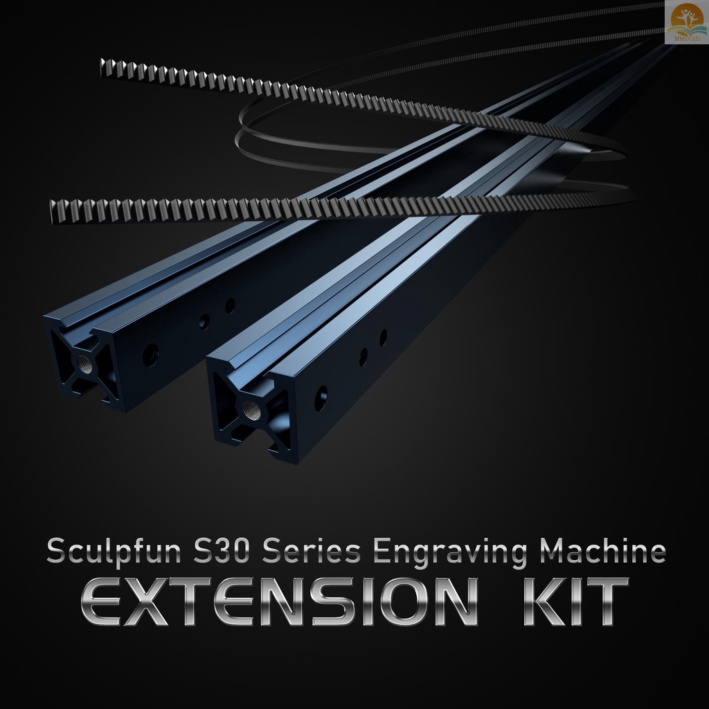 In Stock Sculpfun S30 Series Engraving Area Expansion Kit Untuk Sculpfun S30 /S30 Pro/S30 Pro Max Mesin Ukir Kit Ekstensi Y-axis Ke 935x400mm V-Slot Aluminium Shaft Langsung Masuk