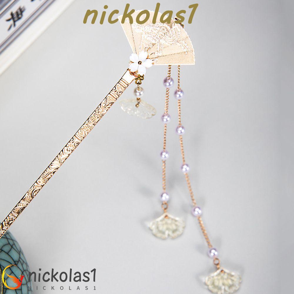 NICKOLAS1 Aksesoris Rambut Wanita Elegan Retro Hadiah Pernikahan Rambut Garpu Alloy Gaya Cina Jepit Rambut