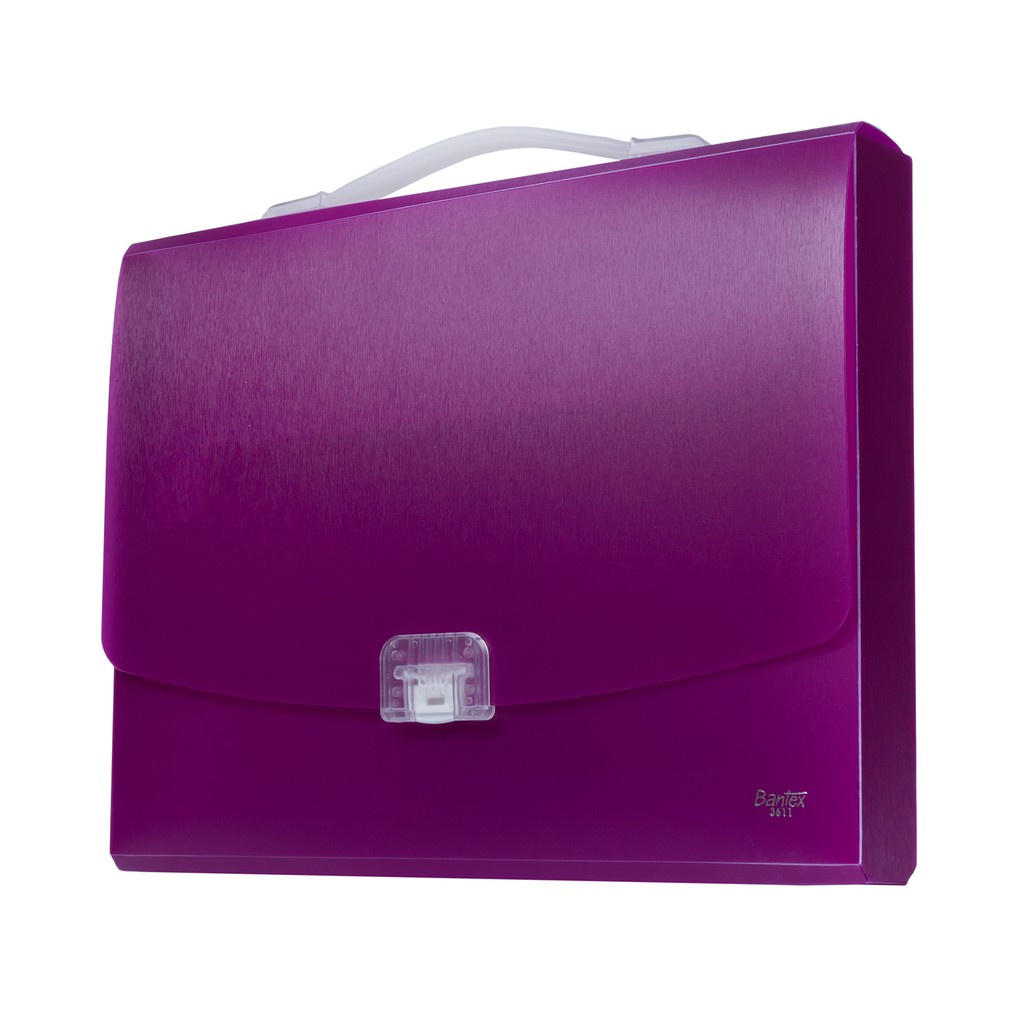 

[Artomas] Bantex Portable Case With Handle Folio Lilac 3611 21