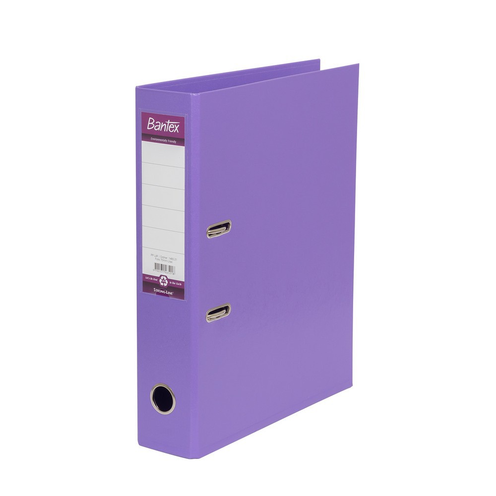 

[Artomas] Bantex Lever Arch File Ordner Plastic 7cm Folio Lilac 1465 21