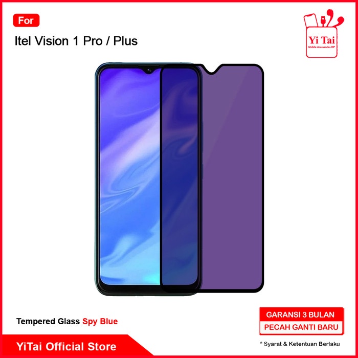 YI TAI - Tempered Glass Spy Blue Itel Vision 1 Pro 1 Plus