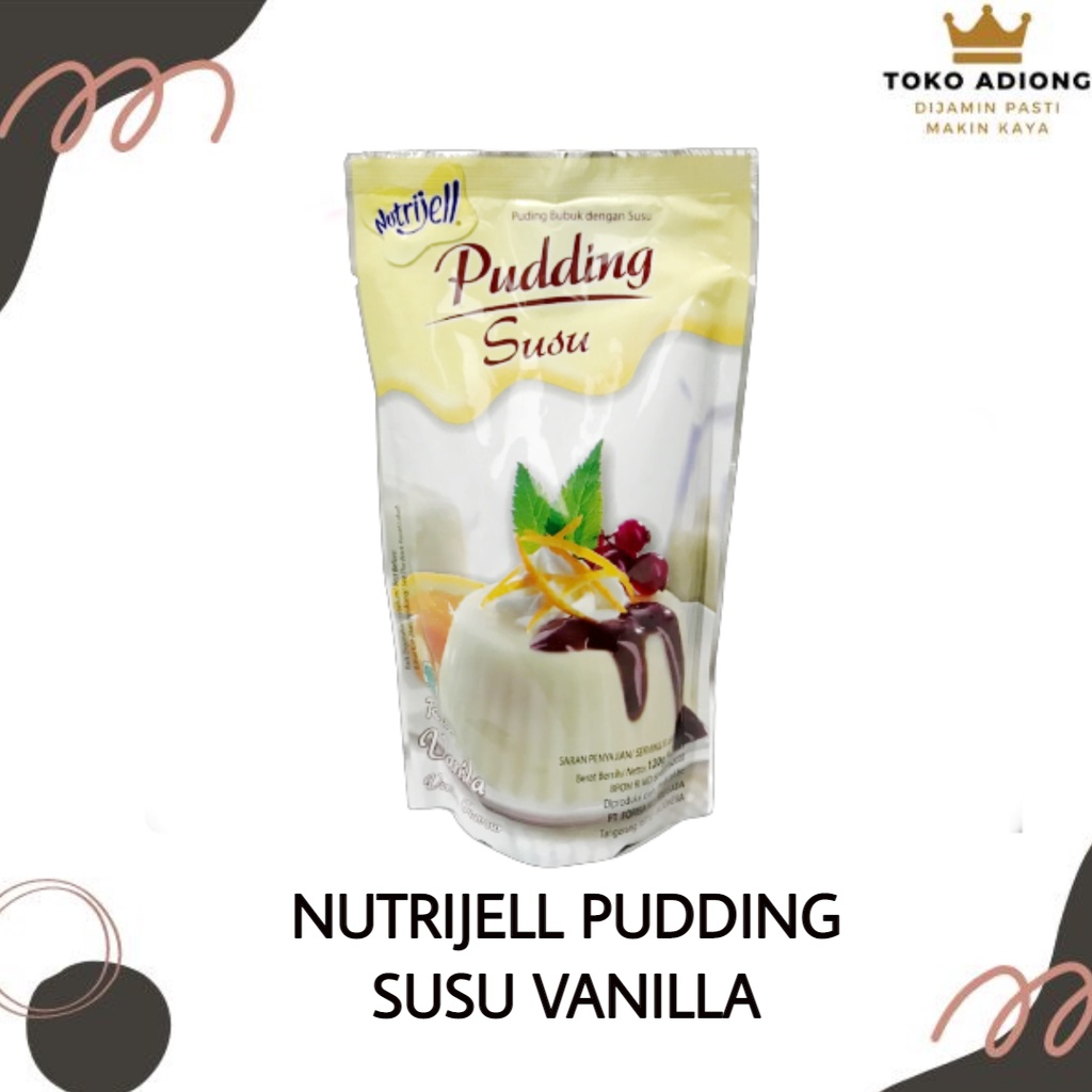 

Nutrijell Pudding Susu Vanilla Pouch - bubuk jeli pudding - bahan pudding