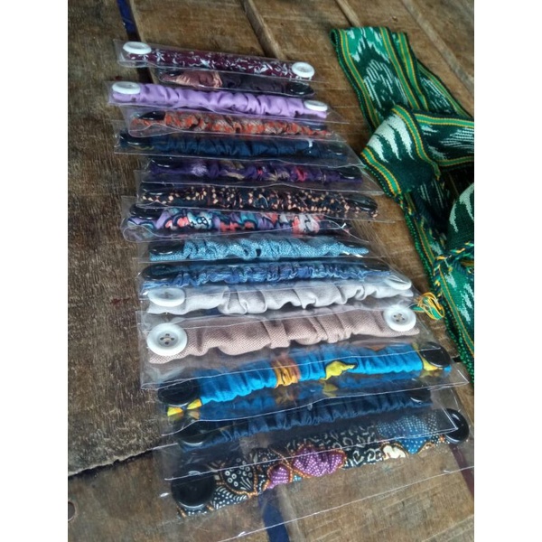 pengait / tali / konektor masker / per masker dapat plastik