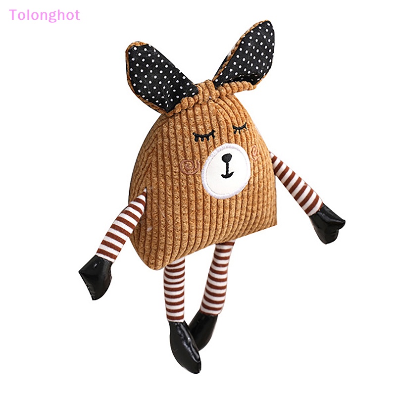 Tolonghot&gt; Lucu Segitiga Kelinci Mainan Mewah Kartun Kelinci Liontin Boneka Lembut Gantungan Kunci Ransel Tas Mobil Key Ring Decor well
