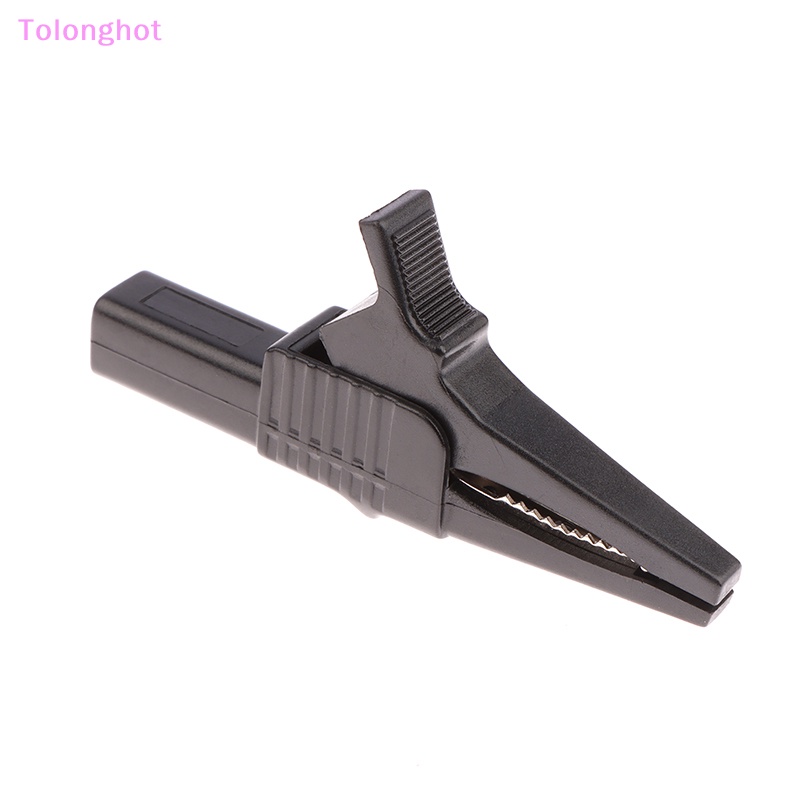 Tolonghot&gt; 1pasang Red+Black CATIII 1000V 32A Crocodile Clips Full Insulated Copper Alligator Clip Test Lead Untuk Sumur Megger Fluke