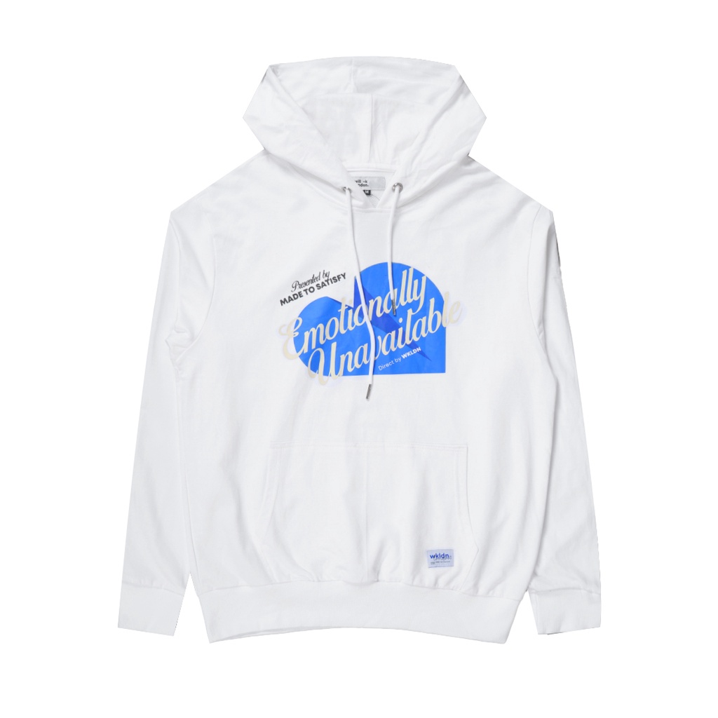 WILL-K LONDON Emotional Pullover Hoodie in White