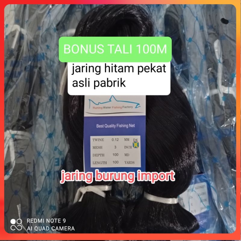 Jaring burung perkutut jaring burung punai panjang 100ydsx7m Jaring burung hitam jaring burung murah