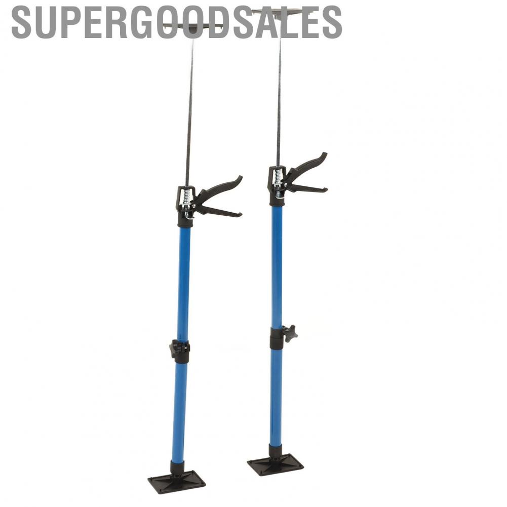 Supergoodsales Hanging Cabinet Support Rod  Non Slip Stainless Steel Nylon Extendable 2Pcs Pole Robust Easily Adjusting with 4  for Home Decoration