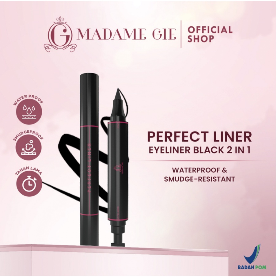Madame Gie Perfect Liner - Eyeliner Black 2 In 1