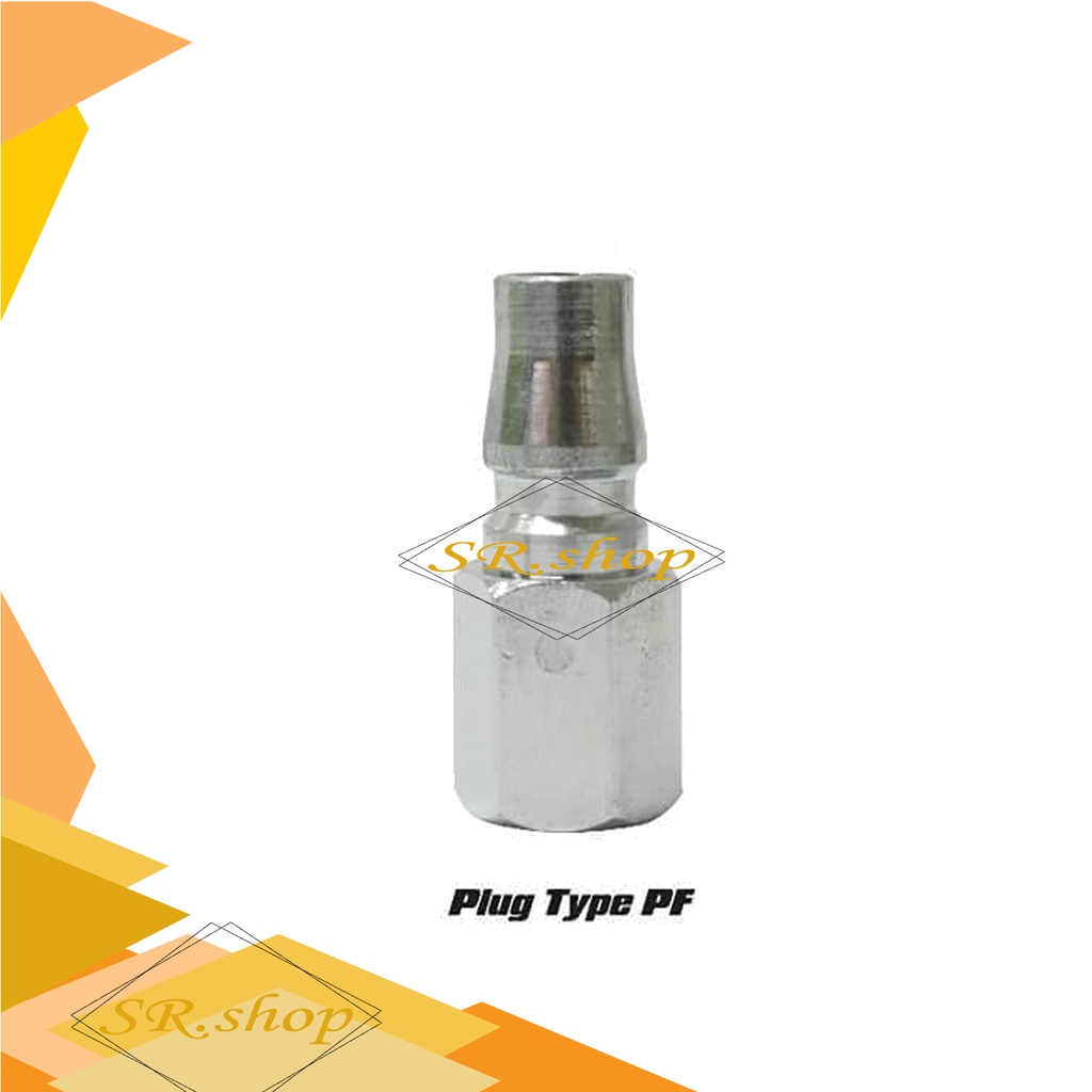 Sambungan Selang Penumatic Quick Coupler 1/4 20SF 1 Set- kopler, sambungan selang kompresor drat dal