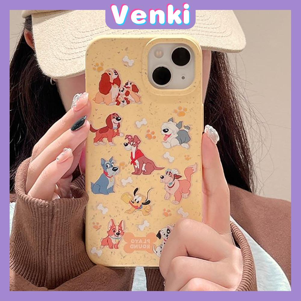 Venki - Untuk iPhone 11 Case Ramah Lingkungan Degradable Case Halus Pelindung Gandum Case Segar Multi Breed Dog Kompatibel iPhone 14 Pro max 13 Pro max 12 Pro Max 11 xr xs max 7 8 Plus