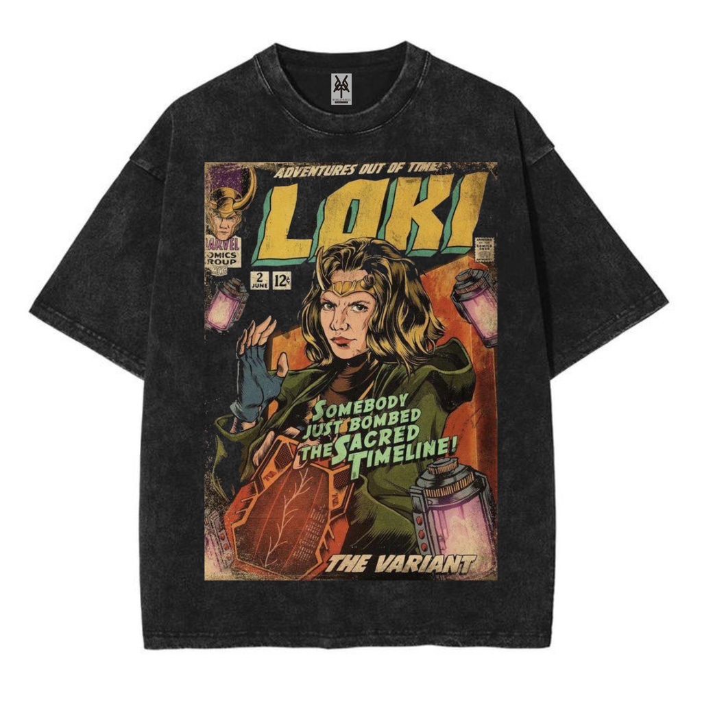 Kaos oversize loki the variant washed washing vintage tee
