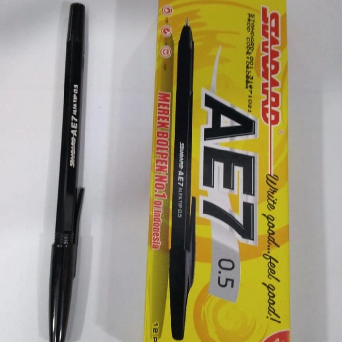 

JUALLL !!! pulpen standard AE7 0,5 harga satuan - Hitam PROMO MURAH