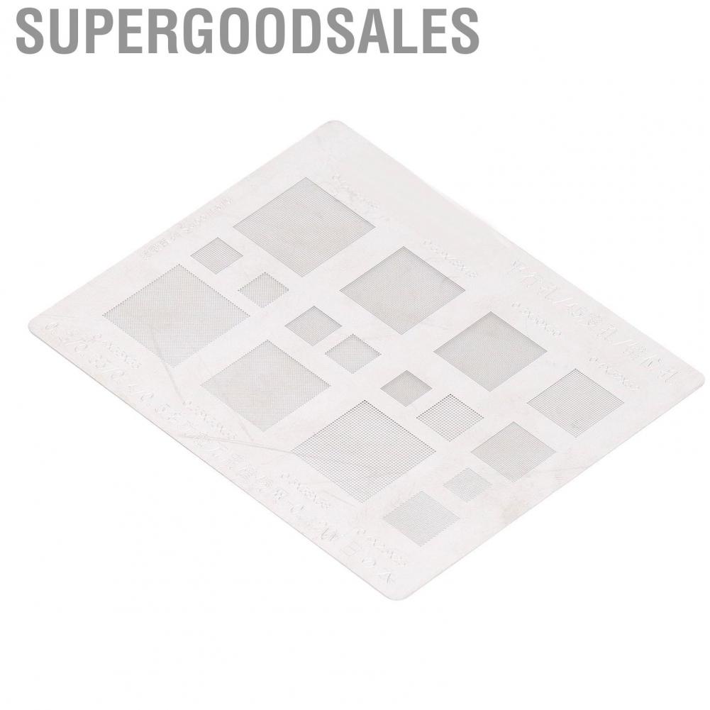 Supergoodsales Tin Mesh Solder Template  BGA Reballing Stencil Compact Appearance Multifunctional Fast Tinning Speed for Phone IC Chips