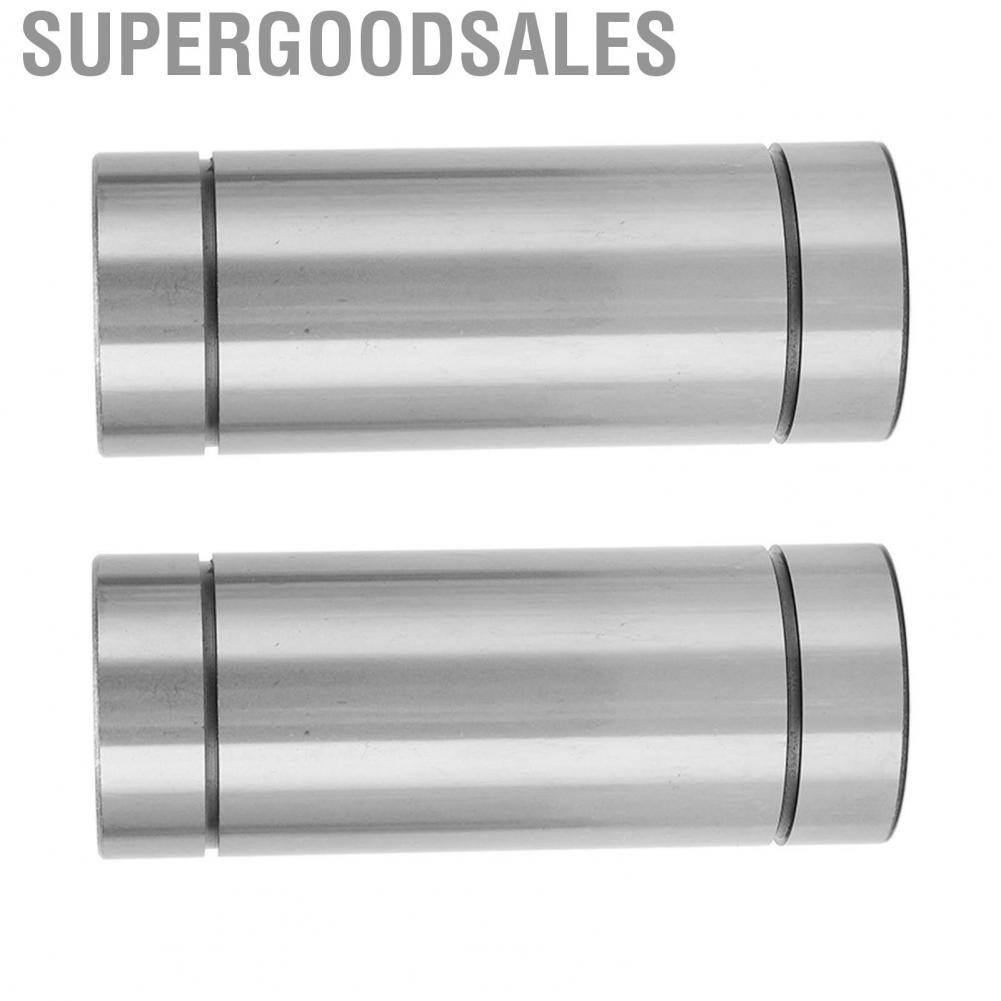 Supergoodsales Linear Bearings  Good Rotation Fast Running Speed 2Pcs Low Noise High Accuracy Steel Cylinder for CNC Machines