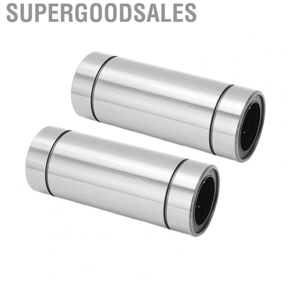 Supergoodsales Linear Bearings  Good Rotation Fast Running Speed 2Pcs Low Noise High Accuracy Steel Cylinder for CNC Machines