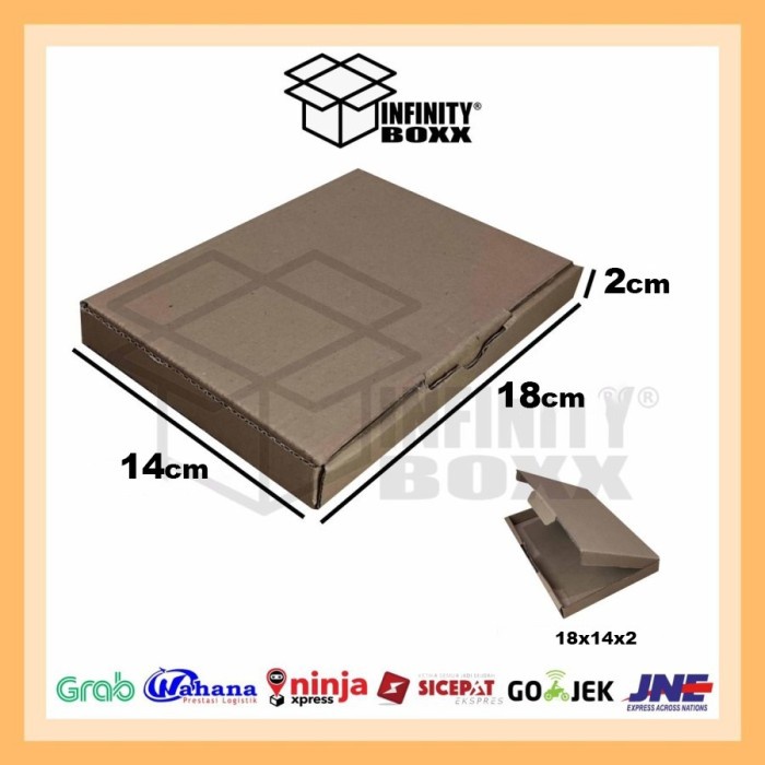 

kotak kardus pizza box die cut ukuran 18x14x2