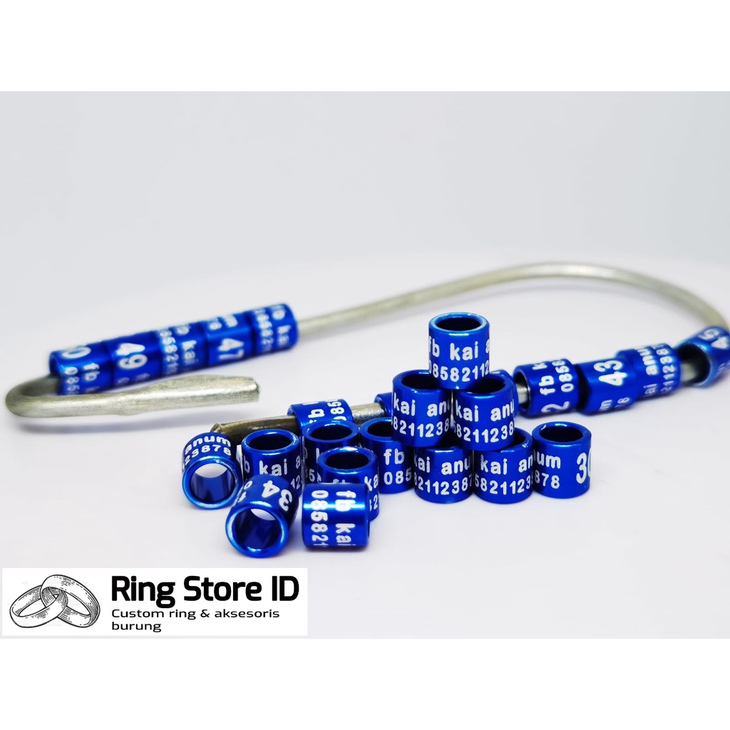 RING BURUNG KENARI MURAI LOVEBIRD PERKUTUT MERPATI DLL GRATIS CETAK NAMA