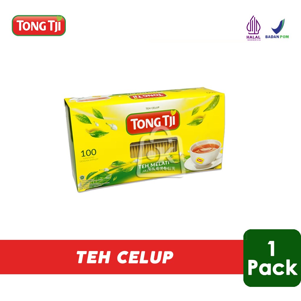 

Teh Celup Tong Tji Jasmine / isi 100 Tea Bags (1 Pack)