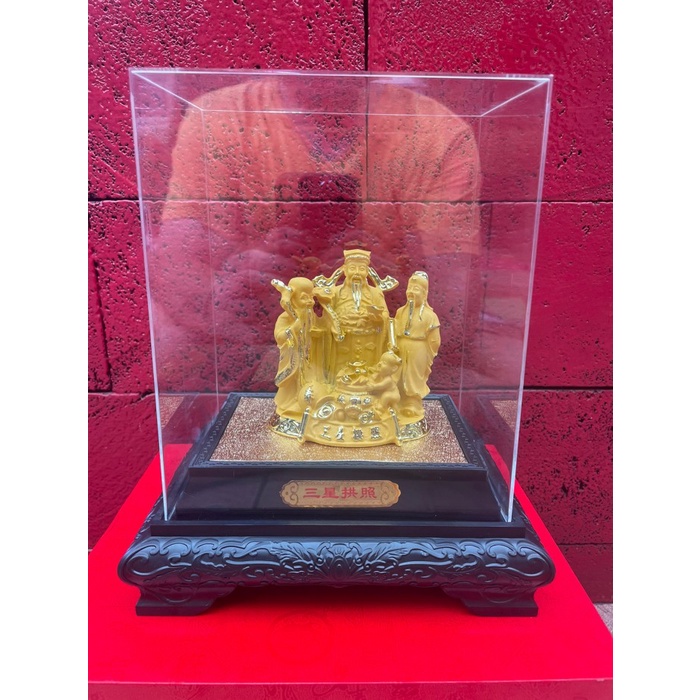 patung fu lu shou, dewa rejeki , tiga dewa rejeki
