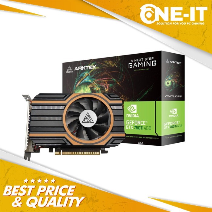 VGA ARKTEK NVIDIA GEFORCE GTX 750 Ti 4GB GDDR5 128-bit