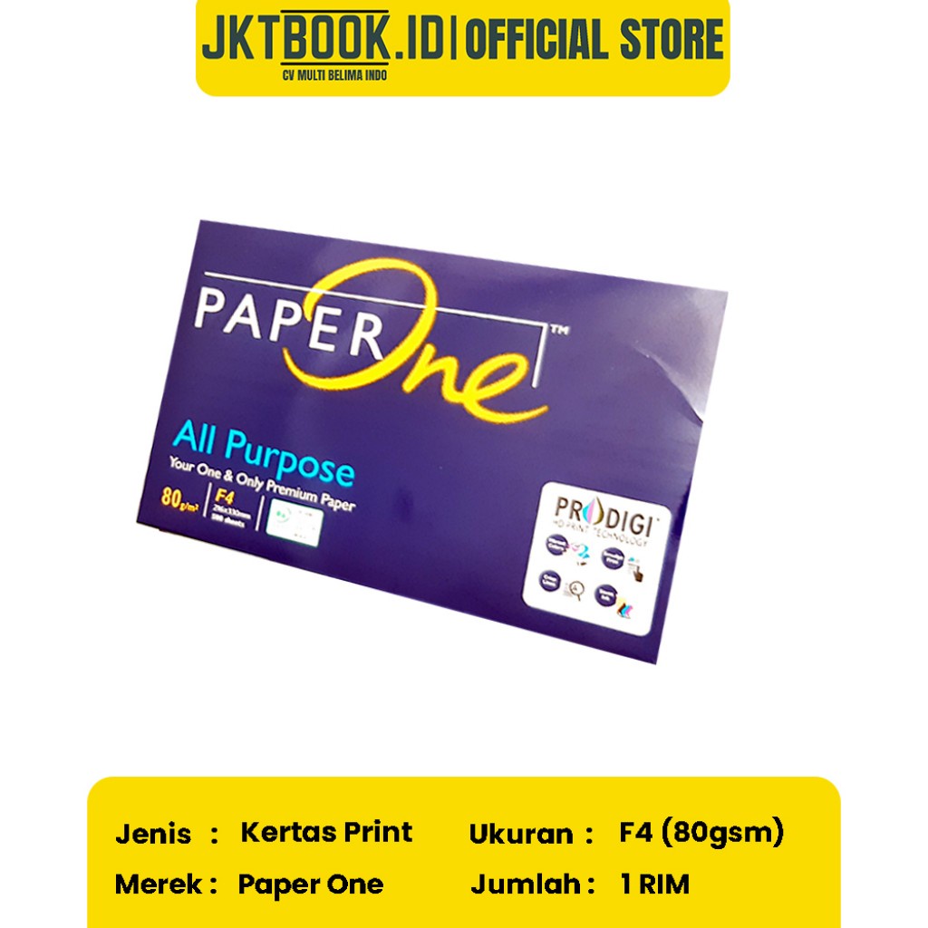 

Kertas HVS F4 80 gsm Paper One
