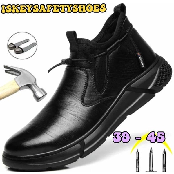 SEPATU SAFETY HITAM SLOP SPORT IMPORT PREMIUM.