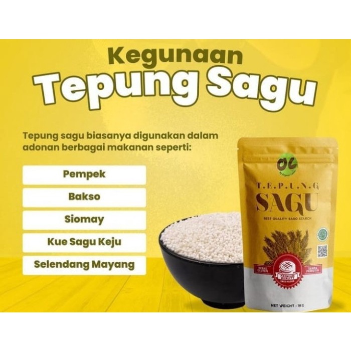 

TEPUNG SAGU ORGANIC CENTER 1KG - TEPUNG SAGU FREE GUTEN