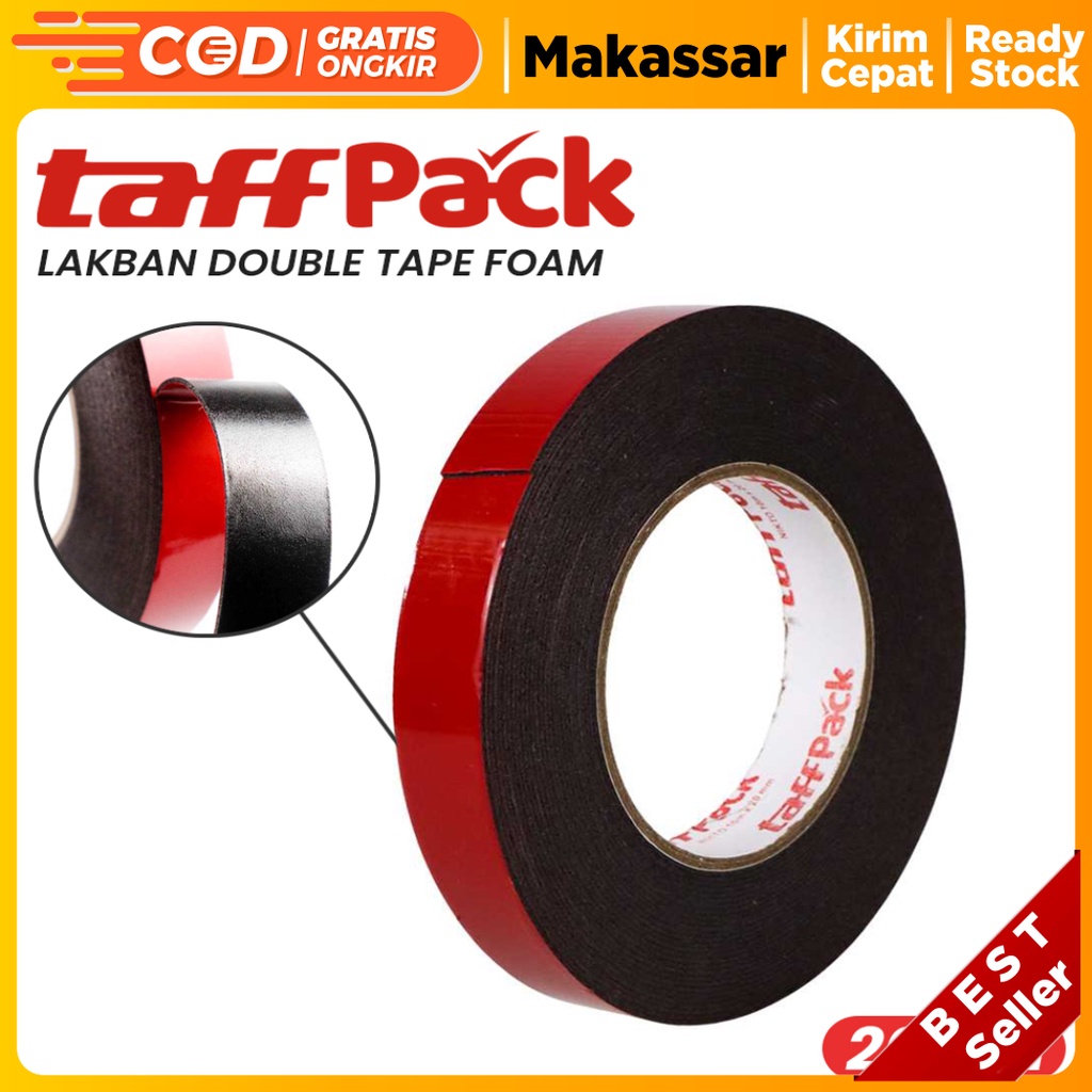 

Lakban Double Tape Foam 10M 20 mm