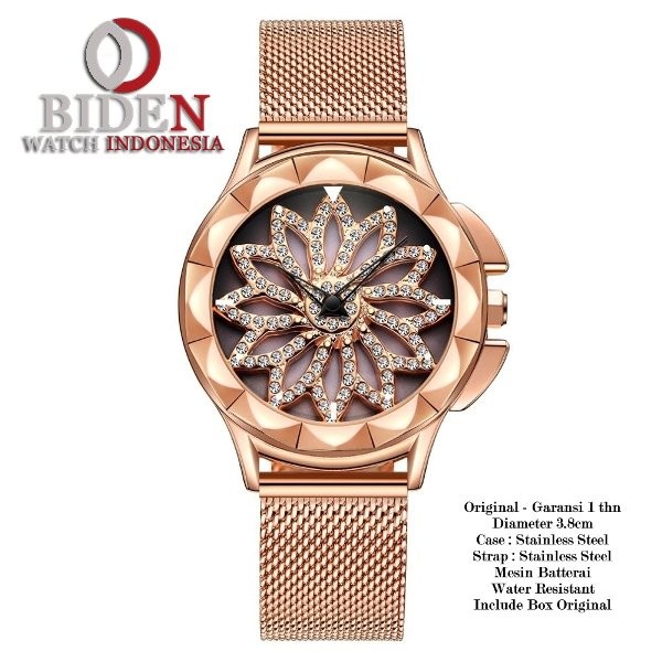 Jam Tangan Wanita Biden Original Yn0126 - Rosegold New